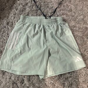 Adidas Women's Light Green Athletic Shorts